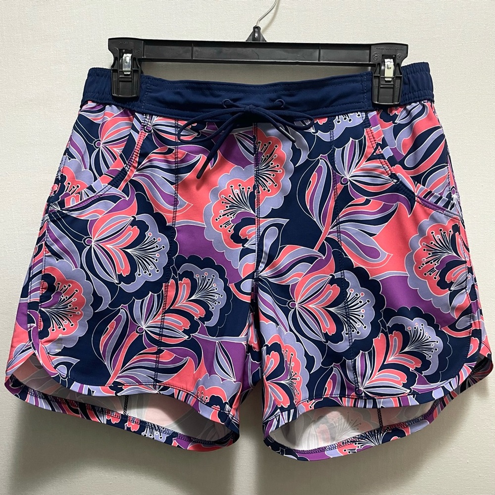 Lands’ End Tropical Quick Dry Board Swim Shorts - 6